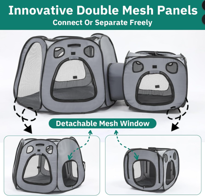 Portable Foldable Cat Playpen Tent