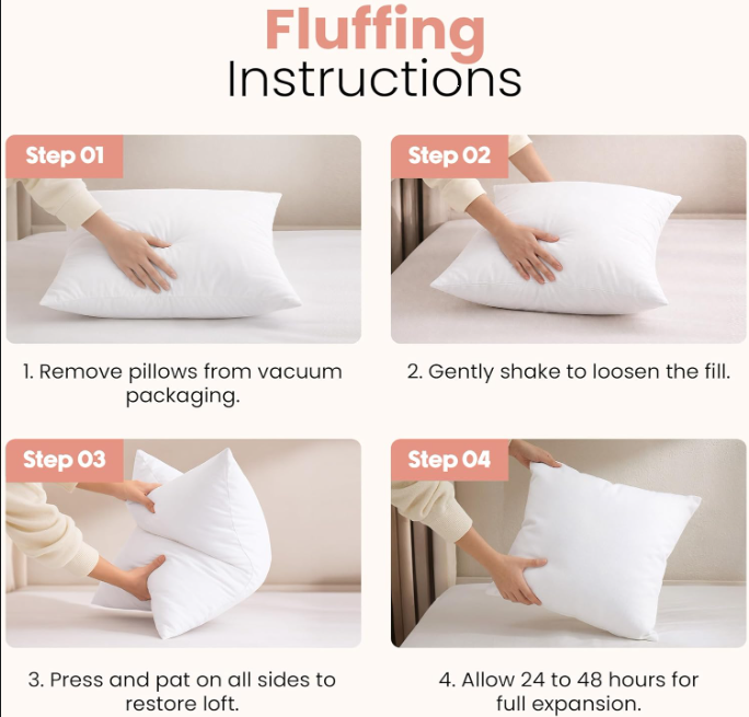 Decorative Throw Pillow Inserts Set (18x18, 2-Pack)