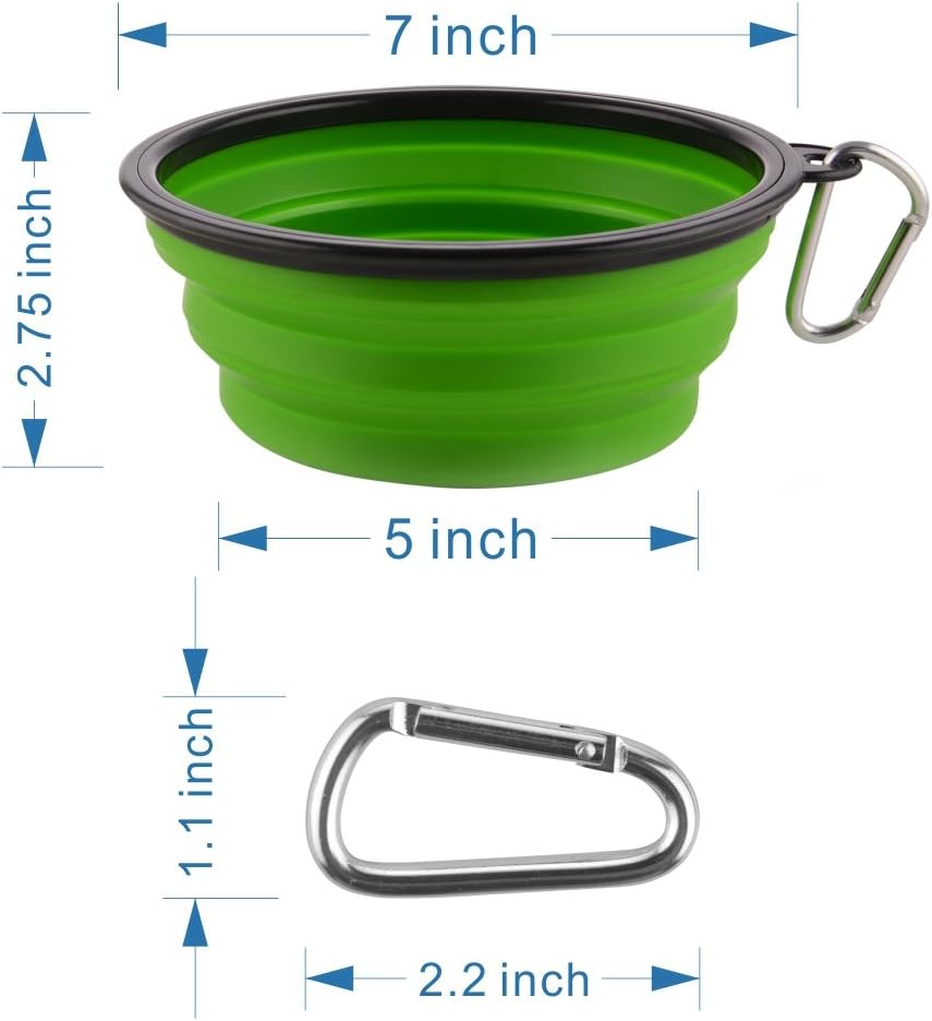 Collapsible Dog Travel Bowl (Portable & Foldable Water Bowl)