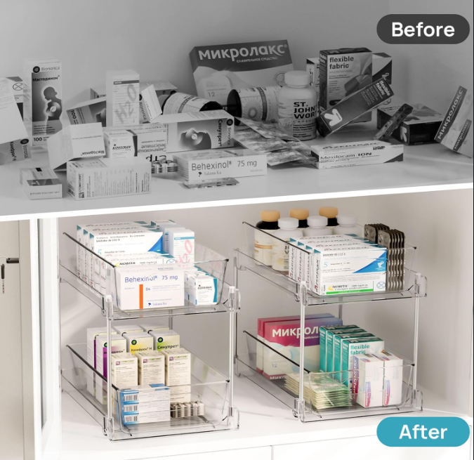 2-Tier Pull-Out Under Sink Organizer Set