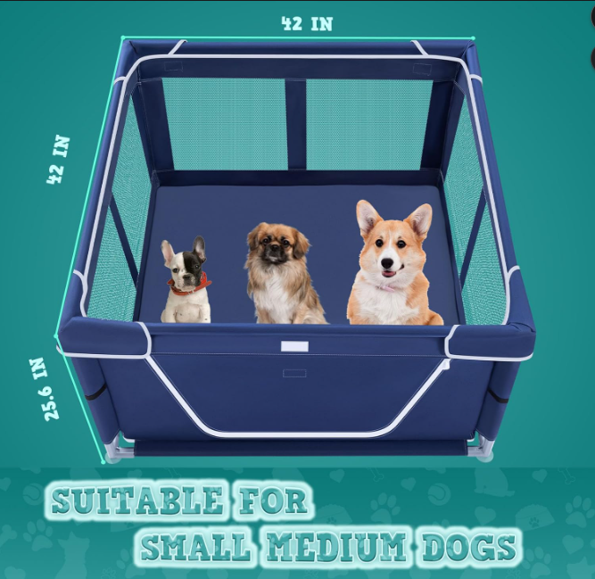 Portable Indoor Puppy Playpen