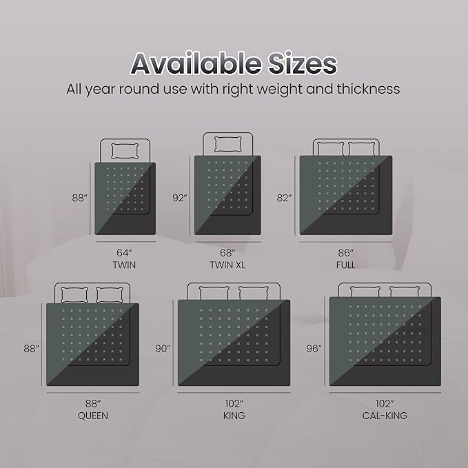 Utopia Bedding Comforter Duvet Insert, Quilted Comforter with Corner Tabs, Box Stitched Down Alternative Comforters Queen Size (Black/Grey)