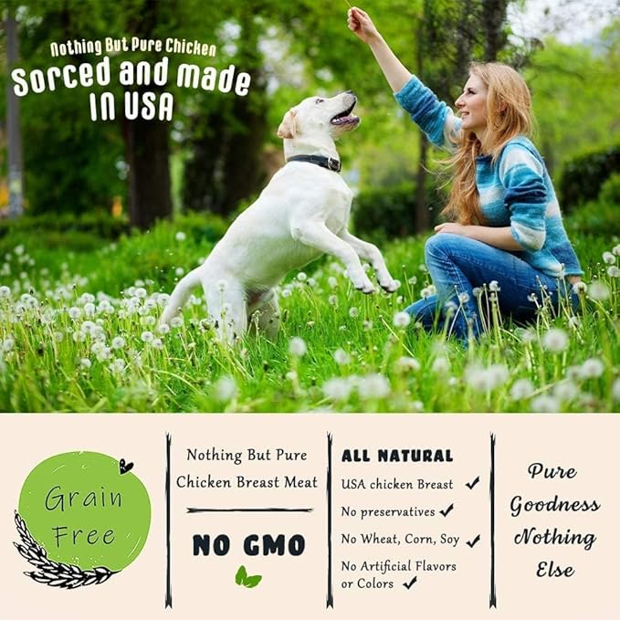 American Paws Dehydrated Chicken Feet Dog Treats, Only One Ingredient, No Additives, Made and Sourced in USA (3LB)