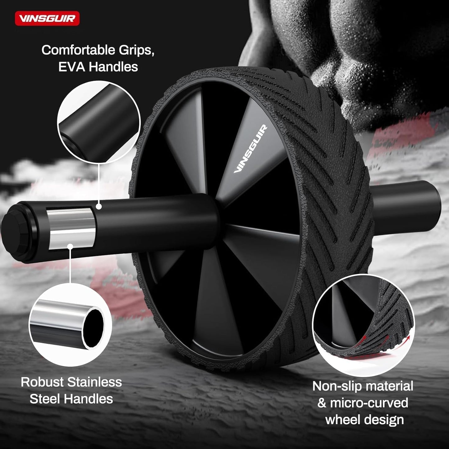Ab Roller Wheel for Core Strength Training