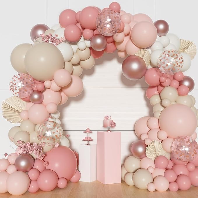 Dusty Pink Balloon Garland Kit – Party Arch Decoration Set