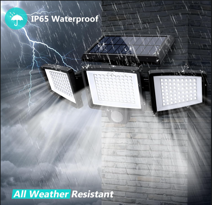 Solar Motion Sensor Outdoor Security Lights (2-Pack)