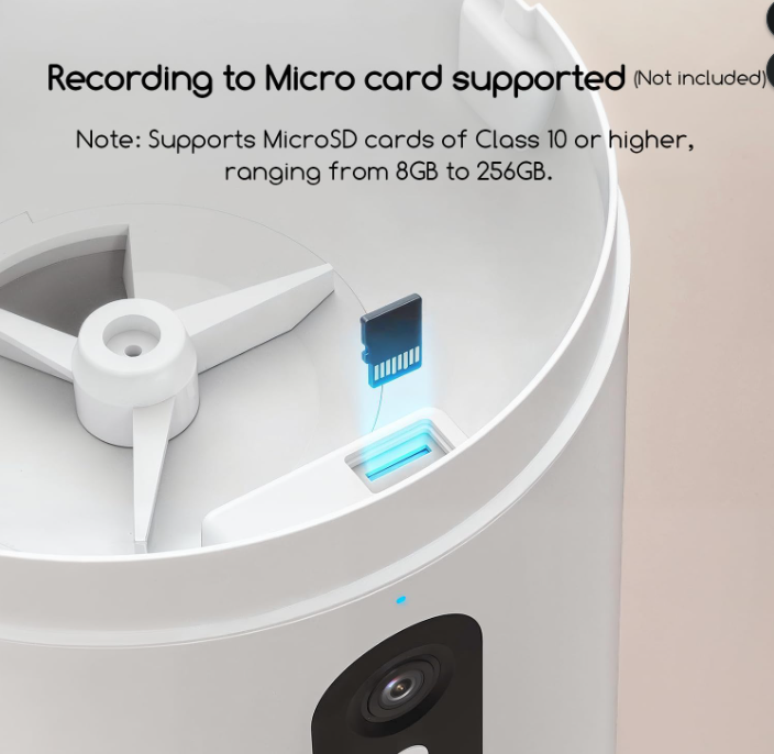 Smart WiFi Automatic Pet Feeder with Camera – 4L