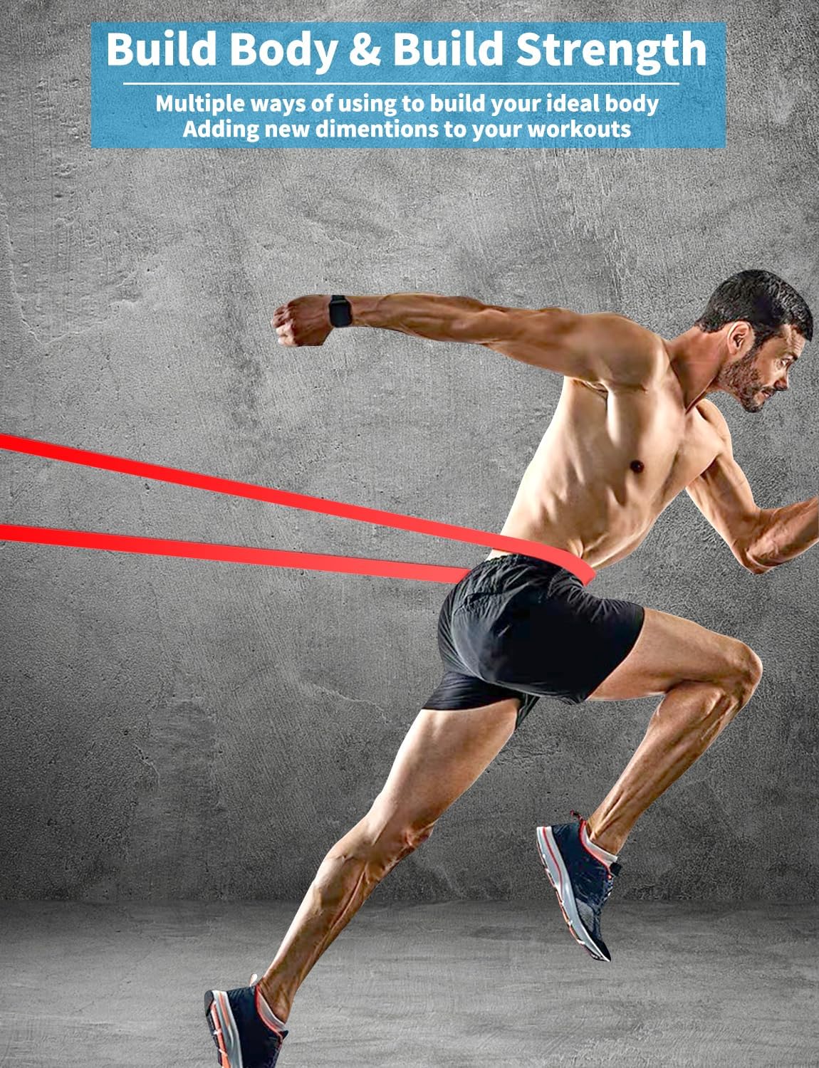Resistance Bands Set for Pull Up Assistance and Home Workout
