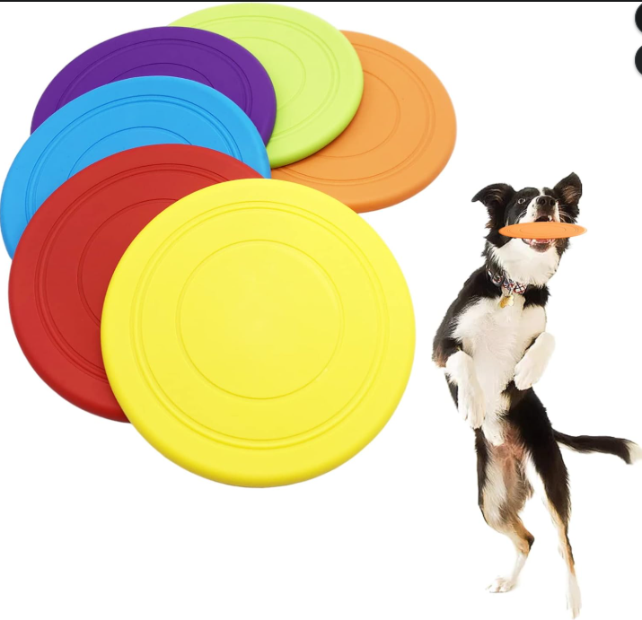 Soft Flying Disc Set for Dogs – 6 Pack Interactive Fetch Toys