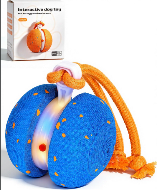 Interactive Rolling Dog Ball Toy with Motion Activation
