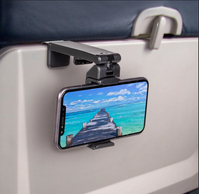 Universal Airplane Phone Holder Mount with 360° Rotation for Travel