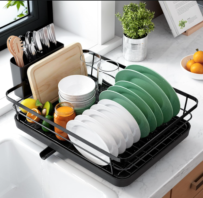 Kitchen Counter Dish Drying Rack