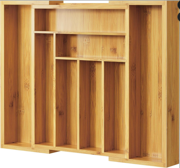 Expandable Bamboo Drawer Organizer