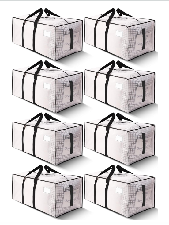 Heavy Duty Moving Storage Bags 8 Pack