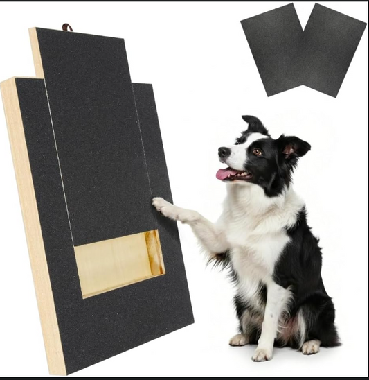 Interactive Dog Nail Scratch Board with Treat Box