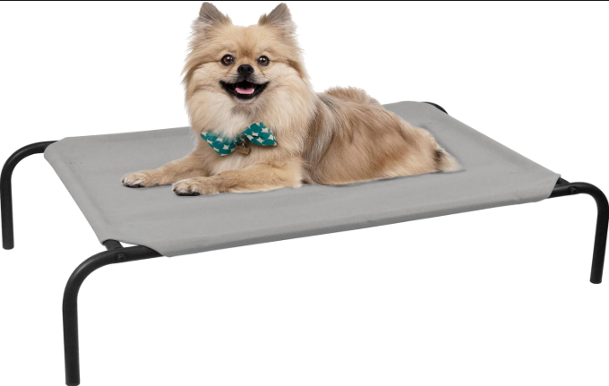 Elevated Mesh Dog Bed for Indoor & Outdoor Use
