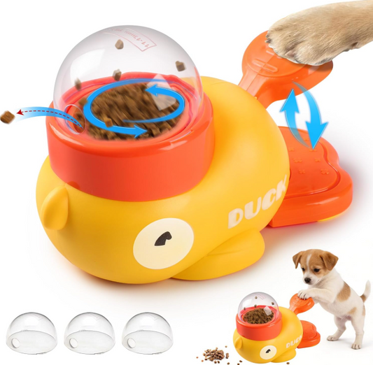 Interactive Dog Treat Dispenser – Press & Reward Feeding Toy