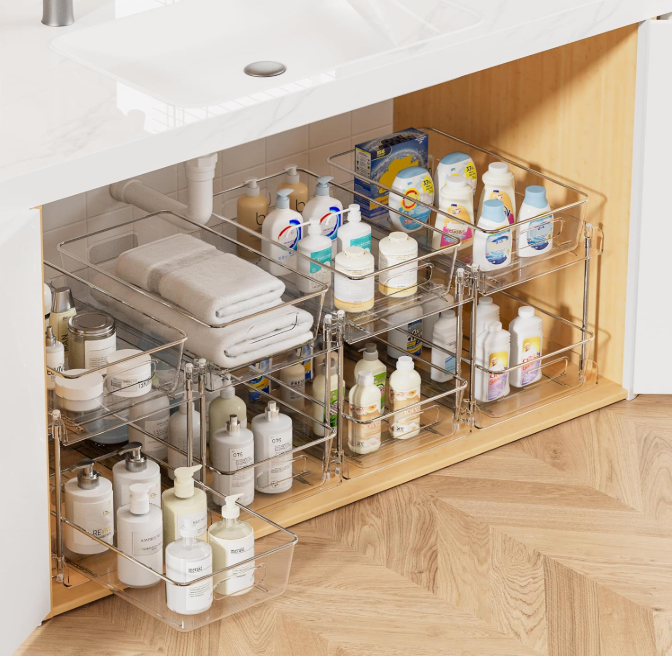 2-Tier Pull-Out Under Sink Organizer Set