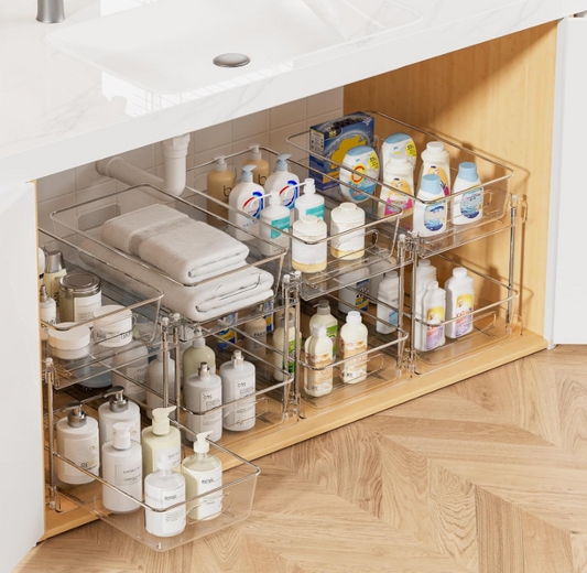 2-Tier Pull-Out Under Sink Organizer Set