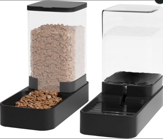 Automatic Pet Feeder & Water Dispenser Set for Cats and Dogs