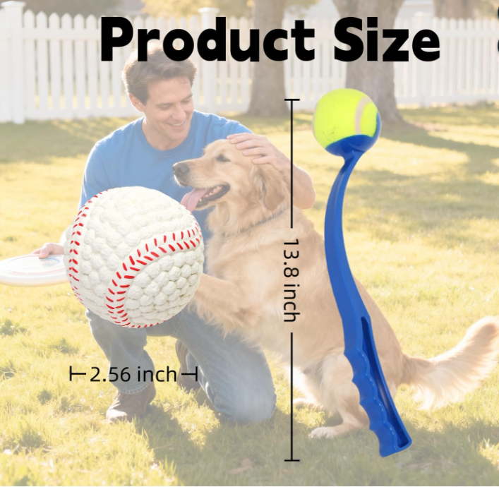 Dog Ball Launcher with Tennis Balls for Interactive Play