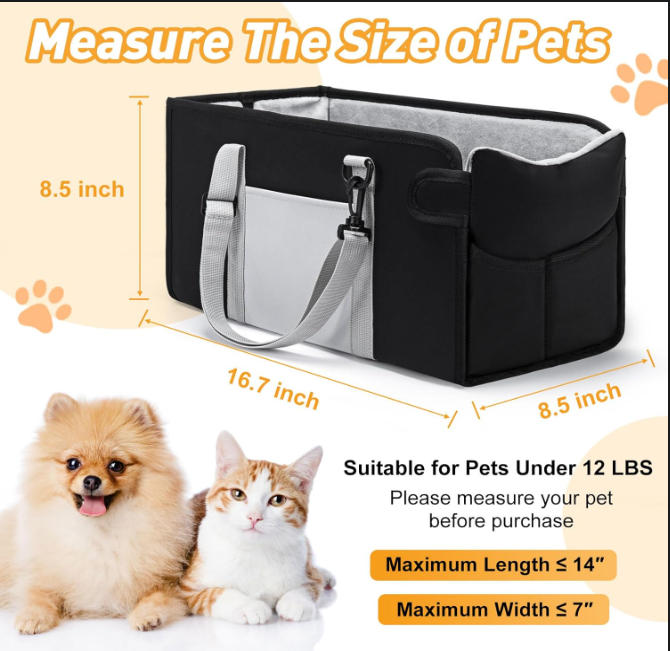 Portable Pet Booster Car Seat 🚗🐶