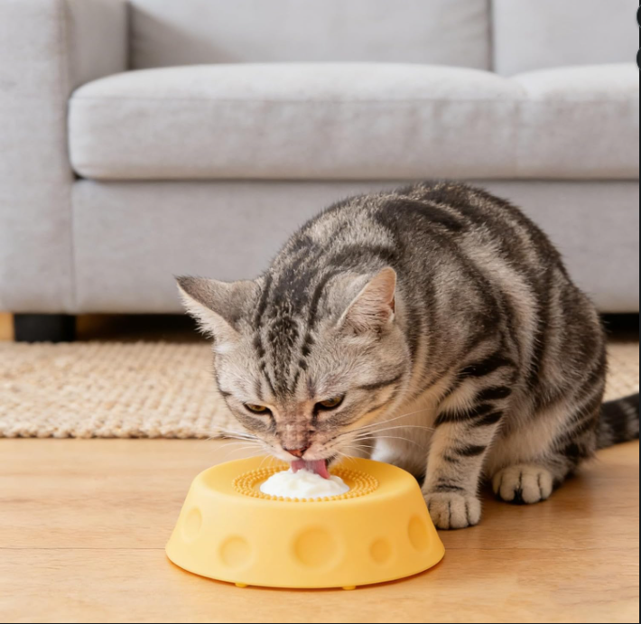 Interactive Lick Ball Slow Feeder Bowl for Dogs & Cats
