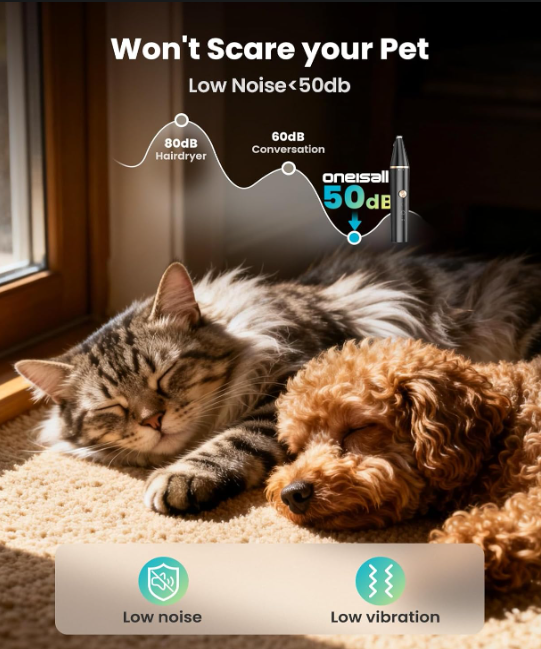 Waterproof 2-Speed Pet Paw Trimmer