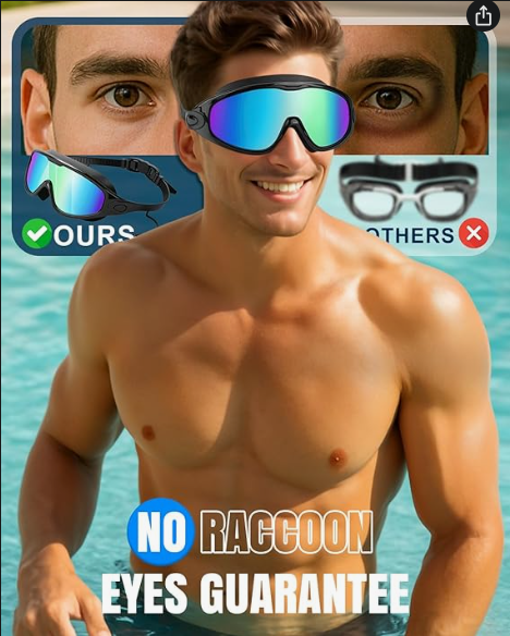 Anti-Fog Swimming Goggles 2-Pack for Adults & Kids