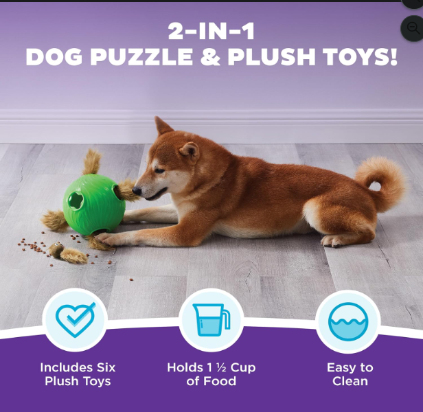 Interactive Snuffle Treat Puzzle Ball for Dogs