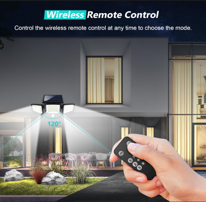 Solar Motion Sensor Outdoor Security Lights (2-Pack)