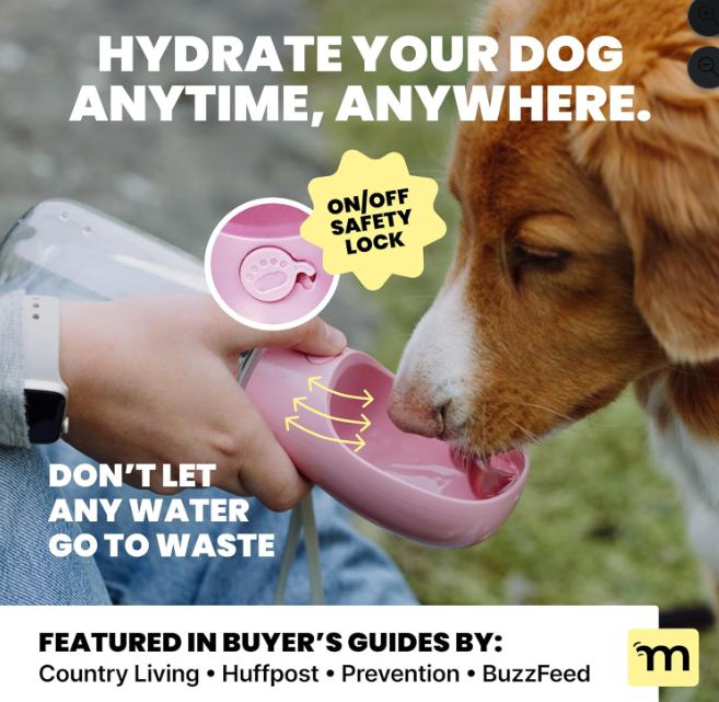 Portable Leak-Proof Dog Water Bottle
