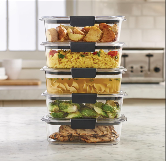Food Storage Containers Set with Locking Lids (5-Pack)