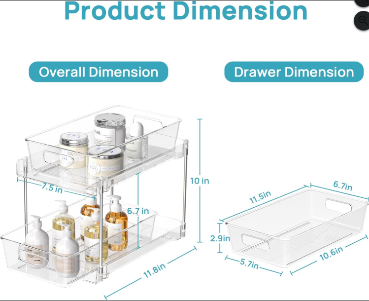 2-Tier Pull-Out Under Sink Organizer Set