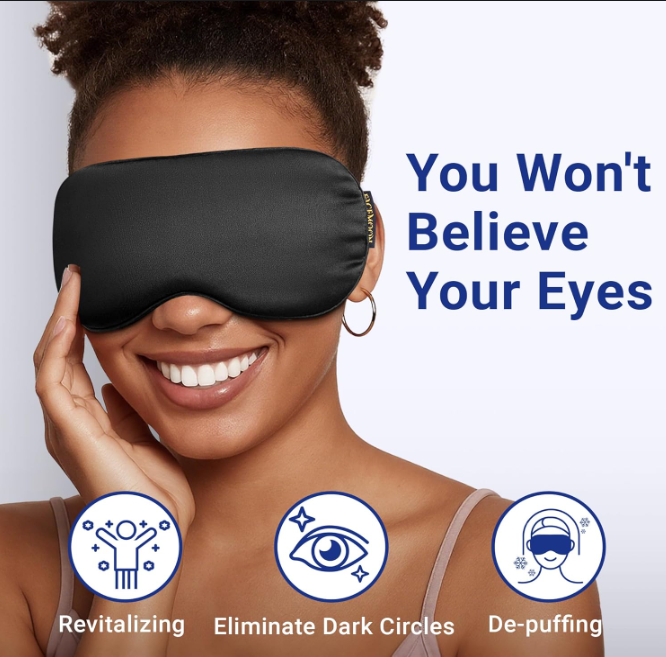 Cooling Gel Eye Mask for Sleep, Travel & Relaxation