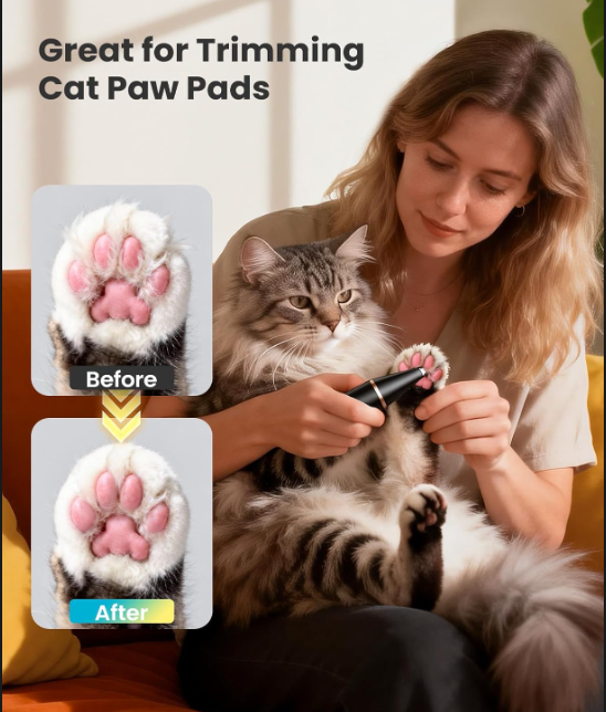Waterproof 2-Speed Pet Paw Trimmer