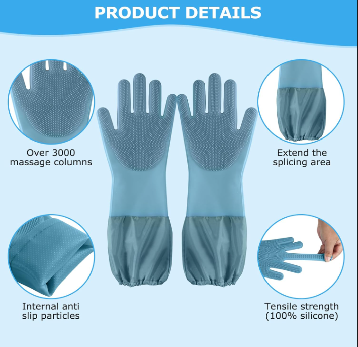 Dog Grooming Bath Gloves for Pets