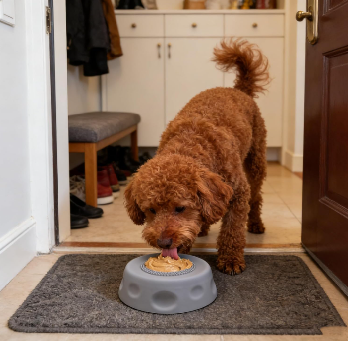 Interactive Lick Ball Slow Feeder Bowl for Dogs & Cats