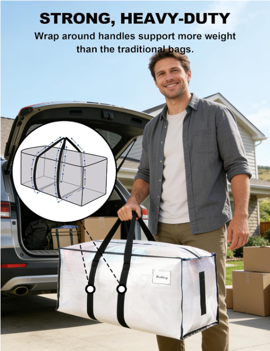 Heavy Duty Moving Storage Bags 8 Pack
