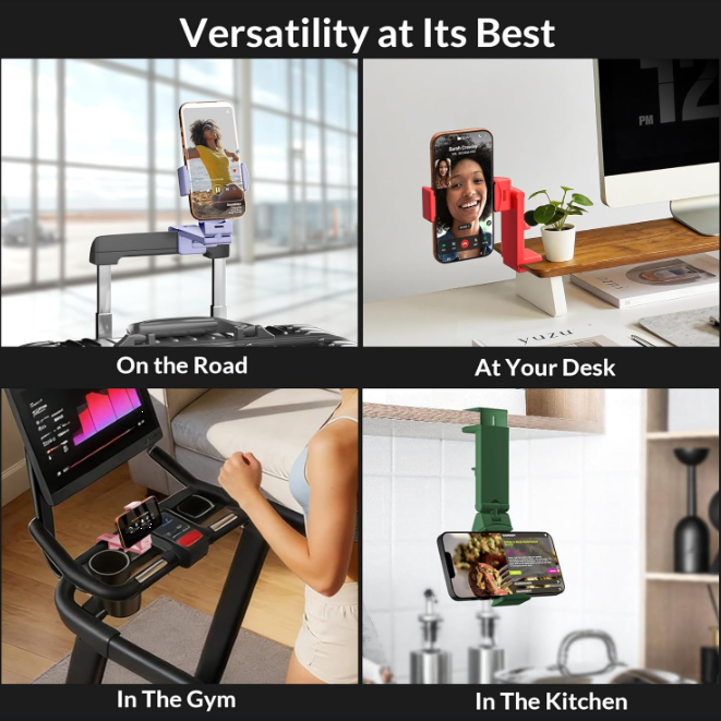 Universal Airplane Phone Holder Mount with 360° Rotation for Travel