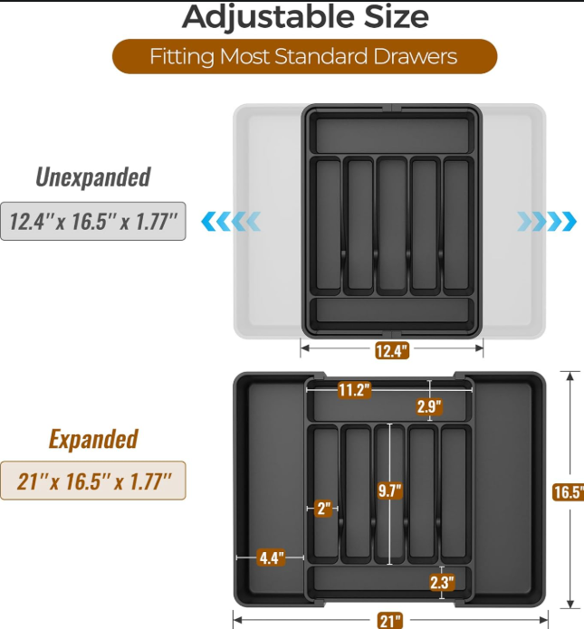 Expandable Kitchen Drawer Organizer
