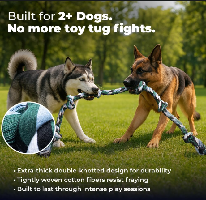 XXL Rope Tug Toy for Large and Aggressive Chewers