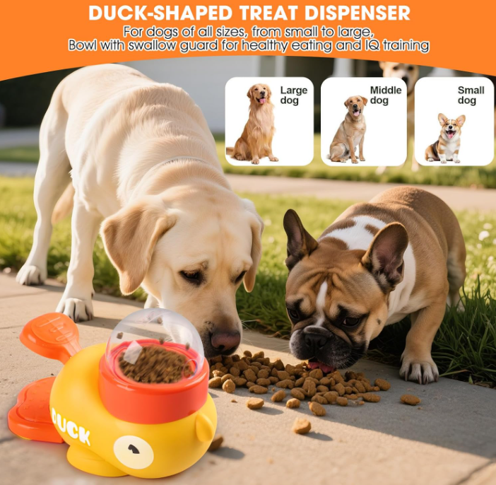 Interactive Dog Treat Dispenser – Press & Reward Feeding Toy