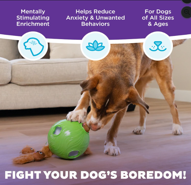 Interactive Snuffle Treat Puzzle Ball for Dogs