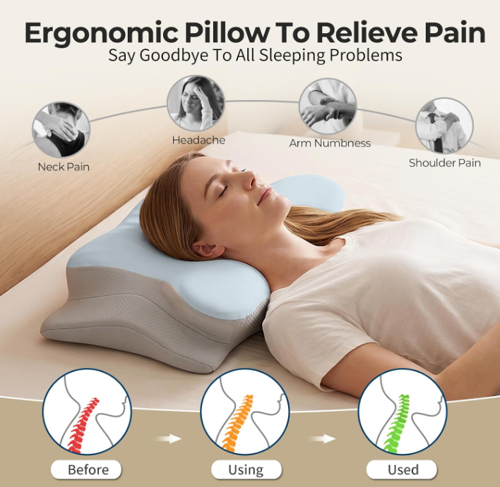 Ergonomic Cervical Neck Pillow