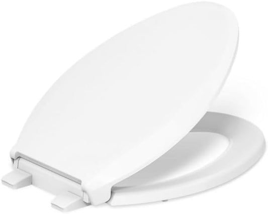 KOHLER K-35584 Cachet Recycled Plastic, Readylatch, Quiet-Close, Soft Close Elongated Toilet Seat