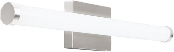 LEDVANCE Sylvania 24" Modern Vanity Lights for Bathroom, 22W, 5 Temperature Select (2700K/3000K/3500K/4000K/6000K), Dimmable, Round Shape, Brush Nickel, with Accessories - 1 Pack (66560)