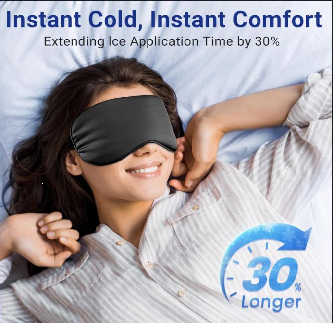 Cooling Gel Eye Mask for Sleep, Travel & Relaxation