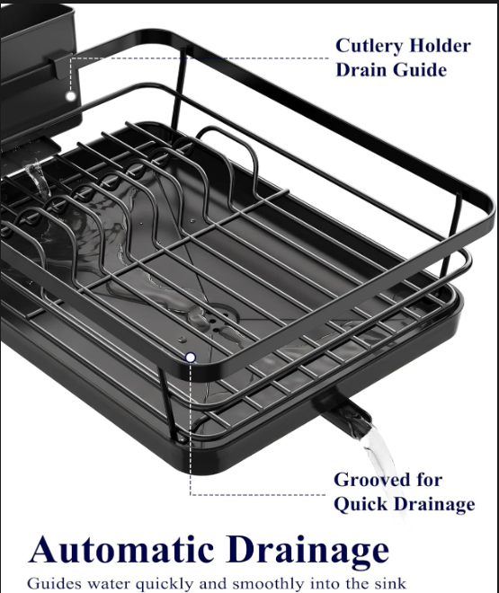 Kitchen Counter Dish Drying Rack