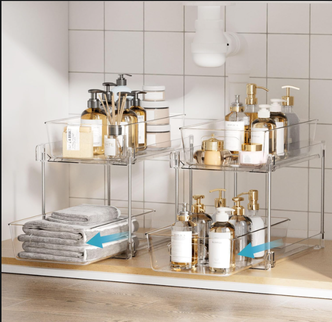 2-Tier Pull-Out Under Sink Organizer Set